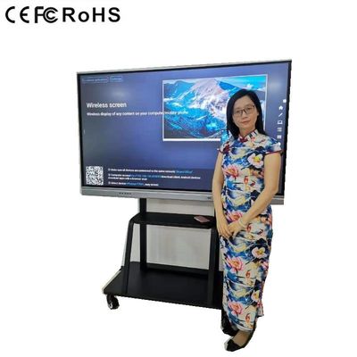 Tecnologia de Toque Infravermelho Educação Display interativo de painel plano para ensino colaborativo