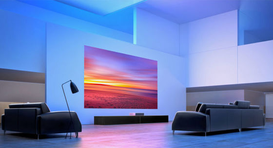 Ultra HD 4K Laser Short Throw Projector 4000 lumens Smart Projector para escola familiar e empresa