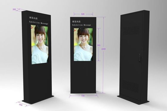 Centro comercial Sinalização digital personalizada Quiosque de informações em pé Quiosque com tela sensível ao toque