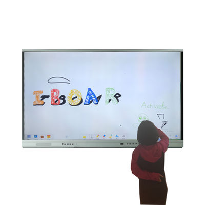 3840*2160 LCD Teaching Board 5ms Interactive Touch Board Windows Linux Infravermelho Para Educação Empresarial ou Escolar