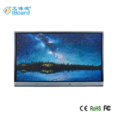 PC interativo fixado na parede de um Whiteboard de 75 polegadas, Android 8, tela plano do quadro da liga de alumínio para encontrar a apresentação