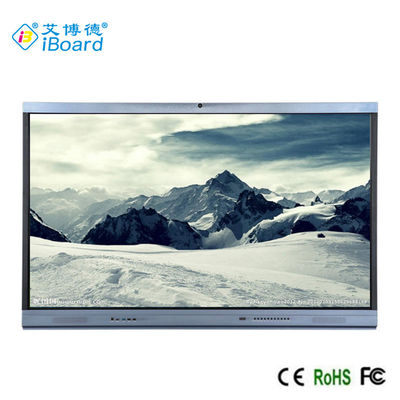 Diodo emissor de luz 75" de TFT monitor interativo Android 11 com o PC de AIO, IR do tela táctil técnico, construído em Camara