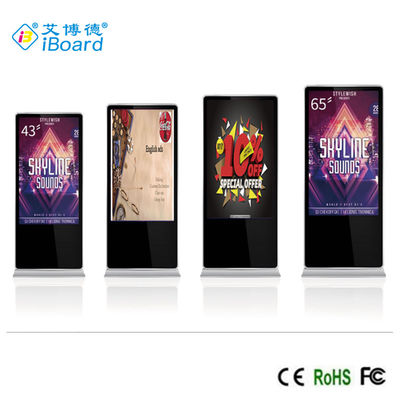 LCD de piso de 32-86 polegadas Android Vídeo LCD Reclame Player Equipamento Indoor Digital Touch Signage Kiosk Display