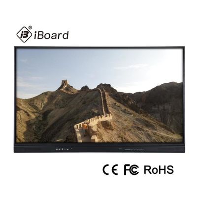 32G 75 polegada Whiteboard interativo para ensinar 10 pontos do toque