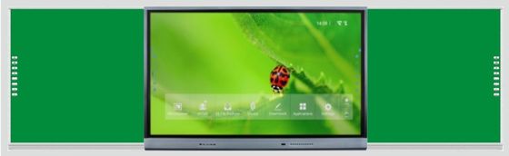 Tabuleiro Inteligente 75 86 polegadas Display Multi-Dedo Interativo Touch Bar lateral esquerda direita Tabuleiro para aluno da sala de aula