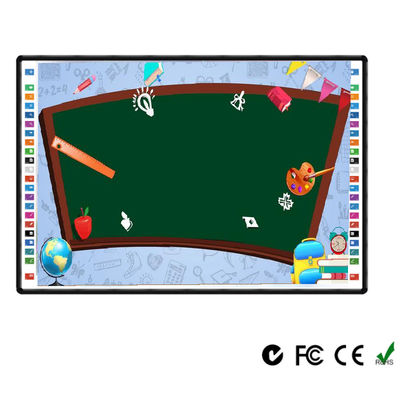 Quadro interativo eletrônico de 90 polegadas com infravermelho, interface USB e superfície nano cerâmica