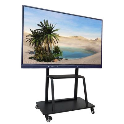 Painel Interativo Plano de 65 polegadas Caneta Toque com o Dedo Painel Interativo de Toque Digital LCD 4k Quadros Inteligentes Interativos para Ensino Escolar