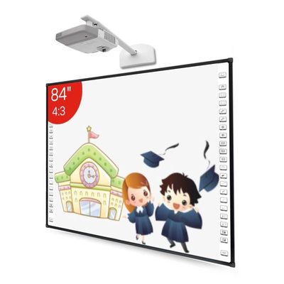 84" Whiteboard interativo infravermelho 32768*32768 para salas de aula
