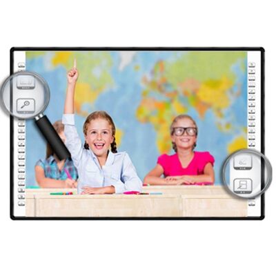 Quadro Interativo com Resolução 32768*32768, 10 Pontos de Toque e Tecnologia de Toque Infravermelho