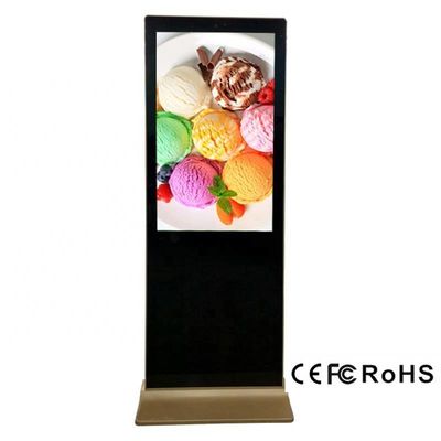 Equipamento de publicidade Tela sensível ao toque capacitiva Sinalização digital Quiosque Piso LCD interativo