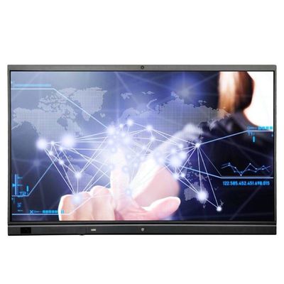 75" NFC construíram no whiteboard interativo interativo do tela plano 4K do mic do camera& para a sala de aula de Business&