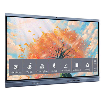 20 ponto de toque 75 polegadas LCD Smart Board para soluções interativas de toque na escola Conferência de escritório painel plano interativo