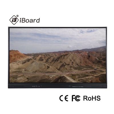 20 ponto de toque 75 polegadas LCD Smart Board para soluções interativas de toque na escola Conferência de escritório painel plano interativo