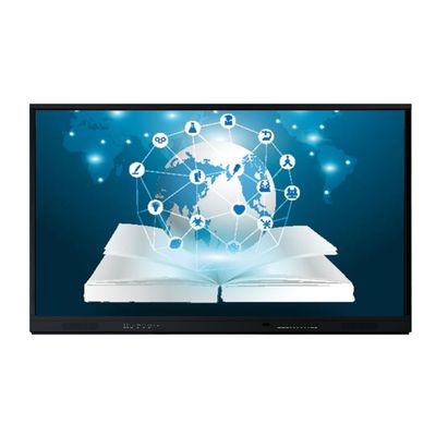 20 ponto de toque 75 polegadas LCD Smart Board para soluções interativas de toque na escola Conferência de escritório painel plano interativo