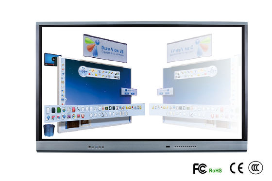86 FCC interativo de Whiteboard do tela táctil da polegada 4K Android para a educação