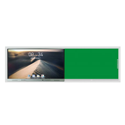 86" quadro-negro gravável esperto inteligente da interconexão 350cd/m2 do diodo emissor de luz Android 9,0 do 4000:1 da placa do verde do quadro-negro