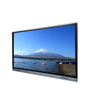 UHD 4K touch screen interativo monitor Zero Gap Glass Smart TV Whiteboard com tudo em um computador