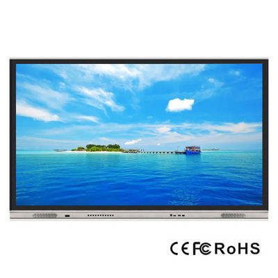 UHD 4K touch screen interativo monitor Zero Gap Glass Smart TV Whiteboard com tudo em um computador