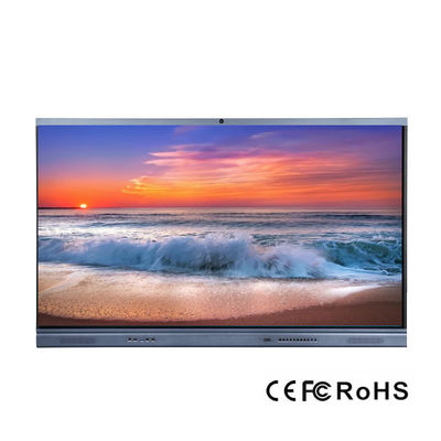 Quadro interativo de LED IR 75'' LCD interativo monitor de tela plana sensível ao toque para educação