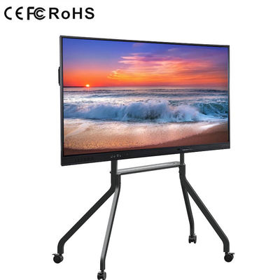 Quadro interativo de LED IR 75'' LCD interativo monitor de tela plana sensível ao toque para educação
