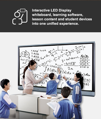 painel interativo interativo infravermelho de Whiteboard 86inch 4k do quadro de alumínio do tela panorâmico do iBoard