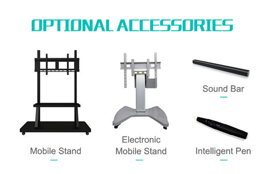 placa esperta do iBoard 4K, polegada infravermelha Whiteboard eletrônico da tecnologia 98 para ensinar a escrita rápida da resposta
