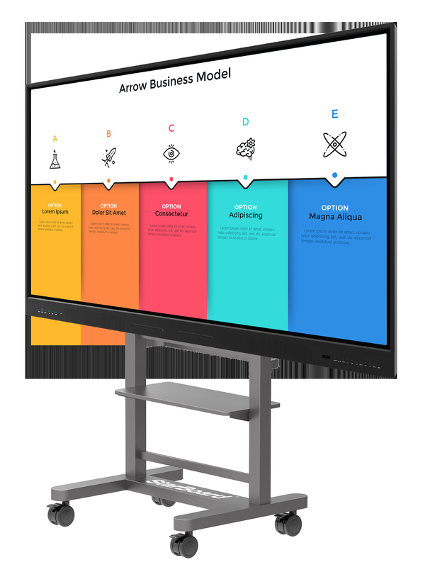 Tabuleiro inteligente para reuniões de ensino Tabuleiro interativo Tabuleiro eletrônico de toque Digital Painel plano