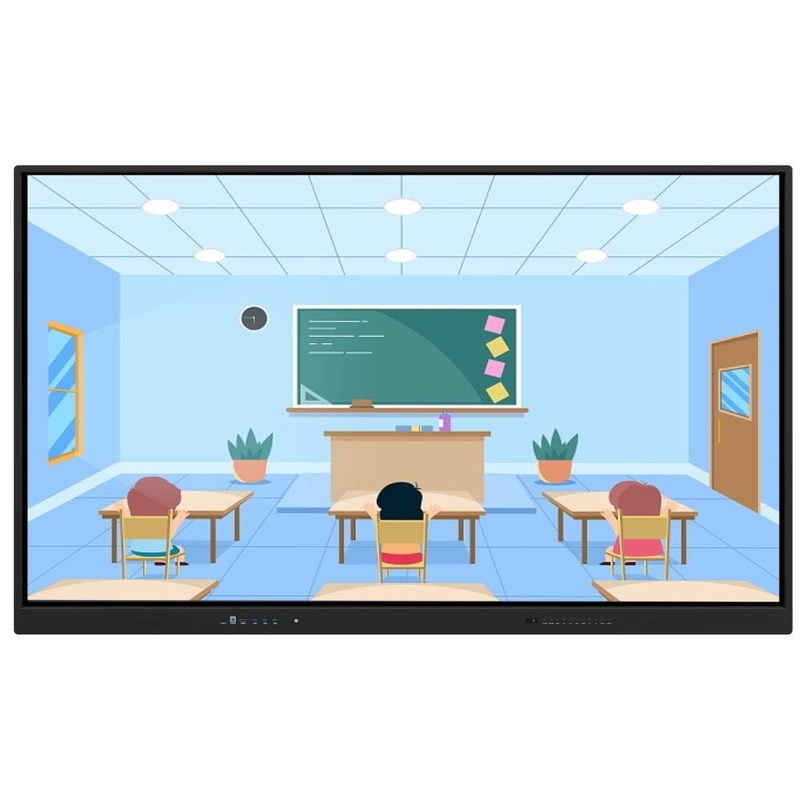 Monitores inteligentes 4K Ultra HD Tabuleiro interativo e processador Intel Core I7 tudo em um PC para colaboração transparente