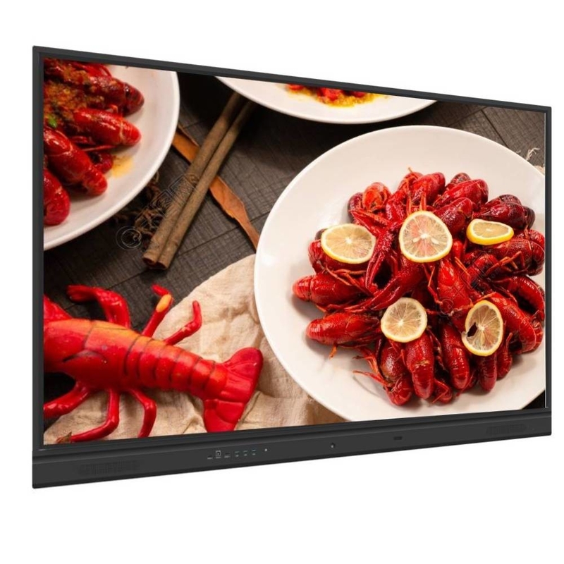 Painel Interativo Touch de 65 polegadas Display com Android 11/13 Sistema 20 Touch Computador portátil conectado para ensino