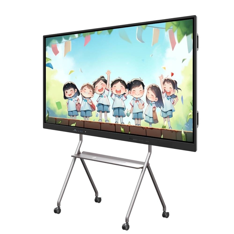 Ecrã de toque interativo 4000:1 20 pontos de toque 98 105 polegadas PC Android Tudo em um Smart TV placas para escritório em casa
