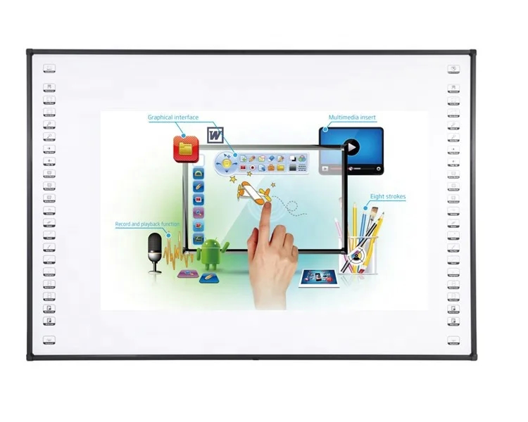 Novo quadro branco interativo com porta USB de reconhecimento de gestos multi-toque para ensino de kits educacionais