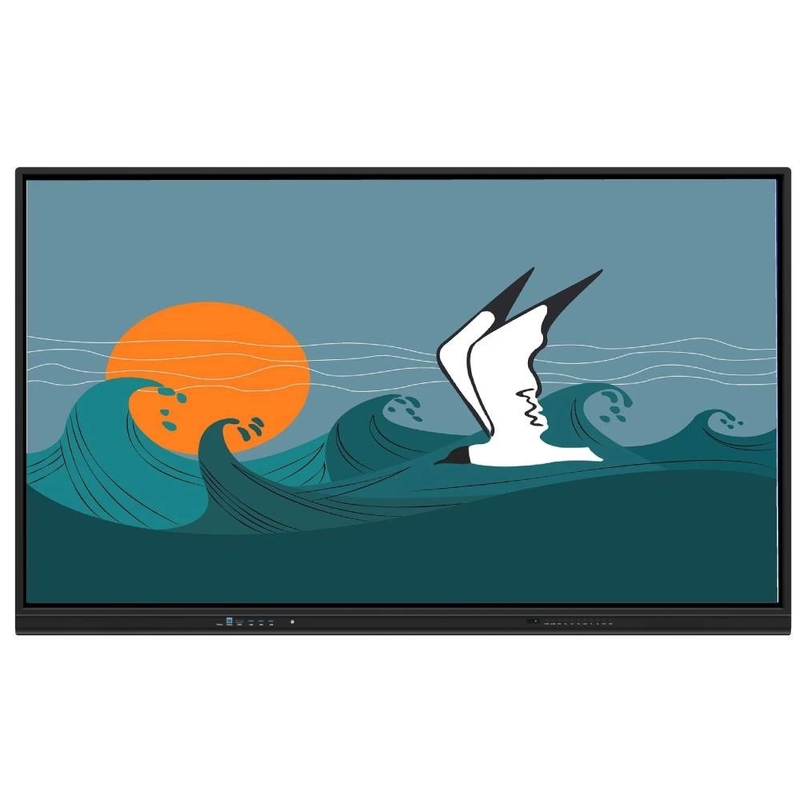 86 polegadas crianças touch screen interativo monitor Android 13 20 pontos tela compartilhar Wifi 6 BT 5 escrita à mão regonização