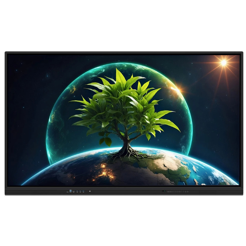 LCD Smart Board 86 polegadas Android 14 com 8+128G 40 pontos de toque wifi bt hdmi software calibrado para escritórios escolares