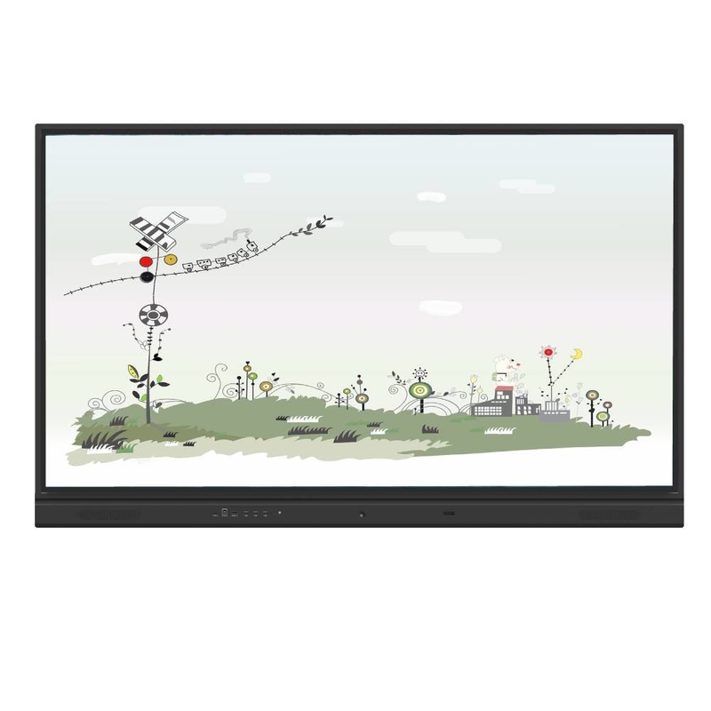 LED Interactive Whiteboard 98 Inch Android 14 Wifi HDMI VGA DP 50 pontos com software de ensino para crianças do ensino fundamental