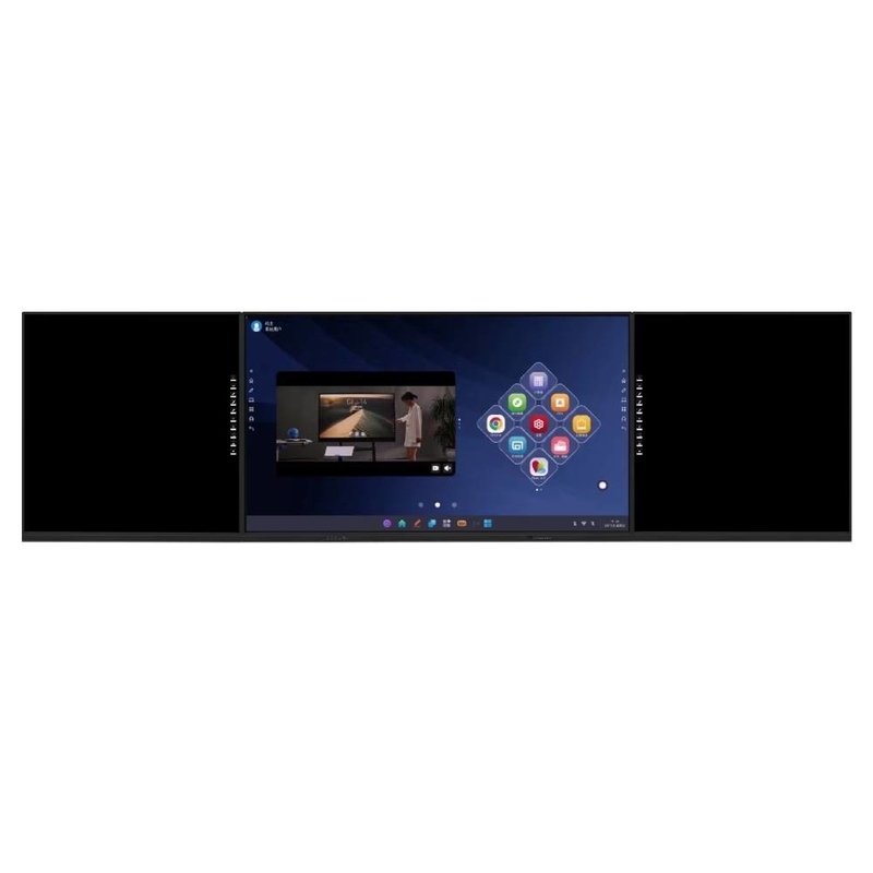 Blackboard inteligente 86 98 polegadas Android OPS Sistema duplo 20 pontos de toque Câmera Mic Scanner WIFI BT Inbuilt para escritório de educação