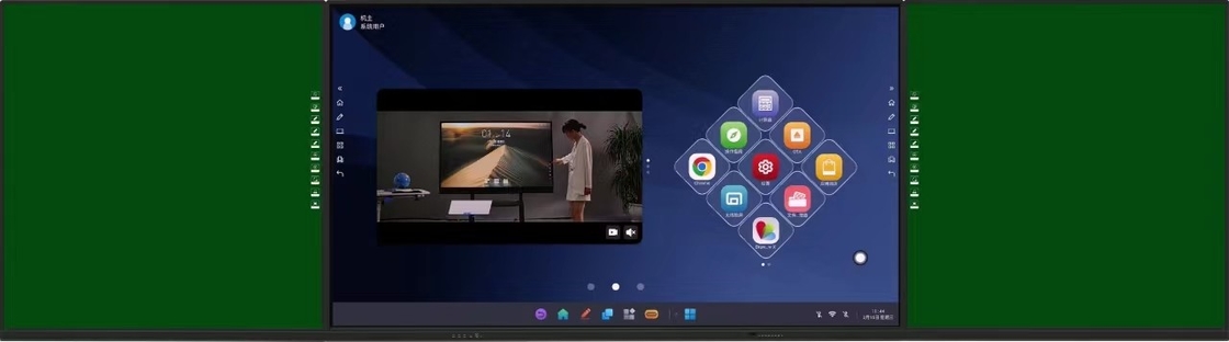 98 polegadas touch screen gravável tamanho maior quadro interativo com quadros laterais