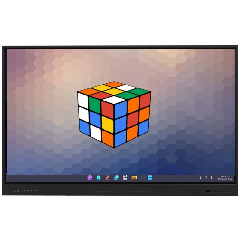 Último Android 14 LCD Smart Board 75" Interativo Painel Flat para Educação Local de Trabalho