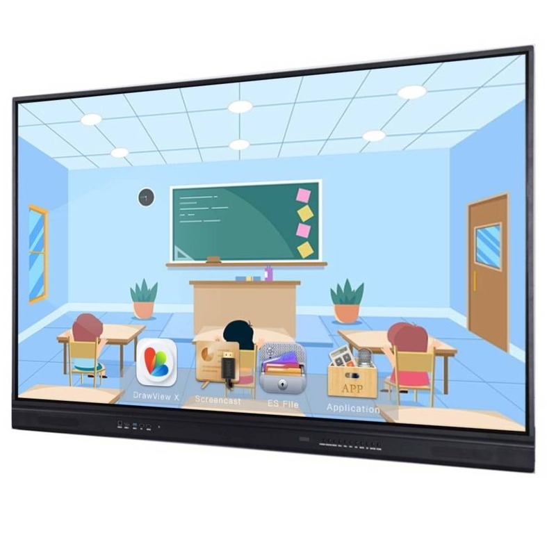 Resolução máxima 3840X2160 Display interativo de painel plano para palestras Melhorar a sua experiência em sala de aula