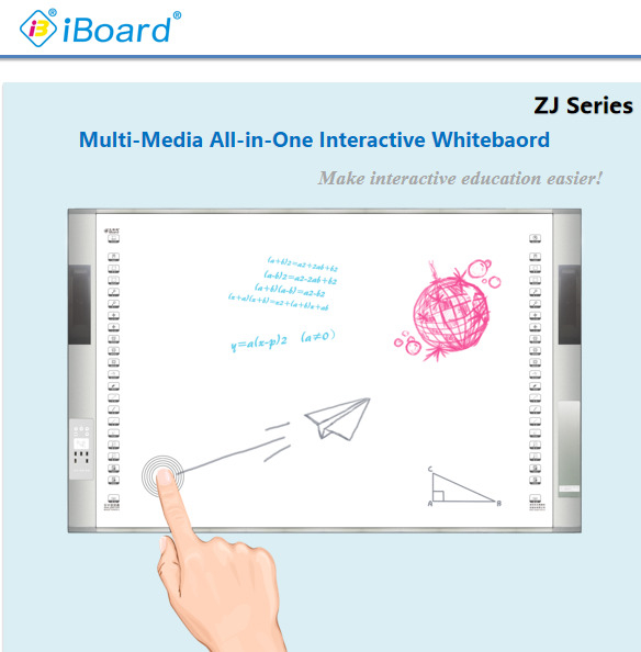 Windows e Android Compatible Interactive Touch Panel Display com Nano Surface para caneta / escrita do dedo