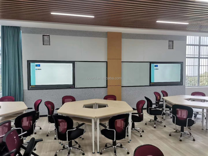 Iboard Tabuleiro Interativo 98 105 110 polegadas Resolução 4K Quadro de alumínio Com Software de Escritório de Ensino Zoom Equipes de Reuniões Câmera Microfone Opcional para sala de aula de escritório