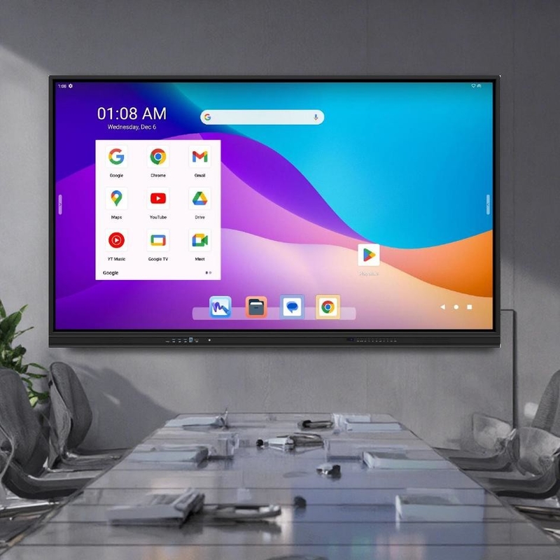 65'' Infravermelho Interativo touch screen monitor Smart Board para educação Reunião de escritório Sala de aula publicidade