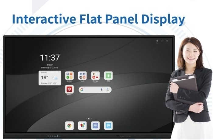 Último Android (32+512GB) 86 polegadas Interativo Painel Flat para sala de aula e escritório