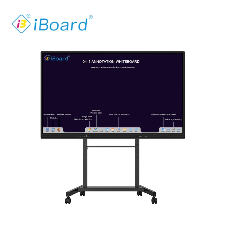 4 3 Ratio Iboard Tabuleiro Interativo com Conectividade VGA e Android 11 8 64G