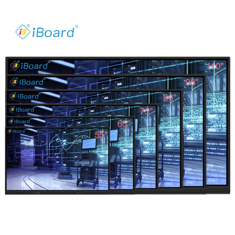 Blackboard inteligente com painel táctil Android de 75 86 polegadas com câmera e microfone para educação e treinamento