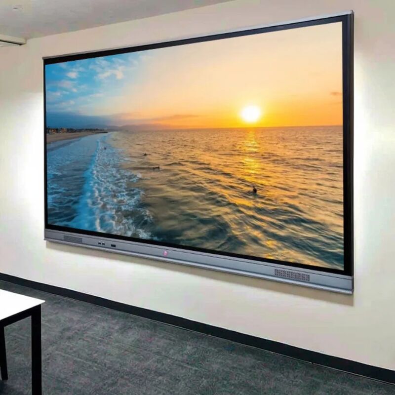 Painel interativo de 65 polegadas para apresentação com Wifi Bluetooth Whiteboard Software Inbuilt para sala de reuniões de sala de aula Branco/Negro Cabinet Color