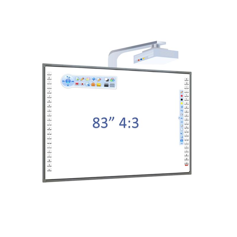 20 Pontos de Toque Iboard Tabuleiro Interativo com Material de Quadro de Alumínio e suporte móvel móvel