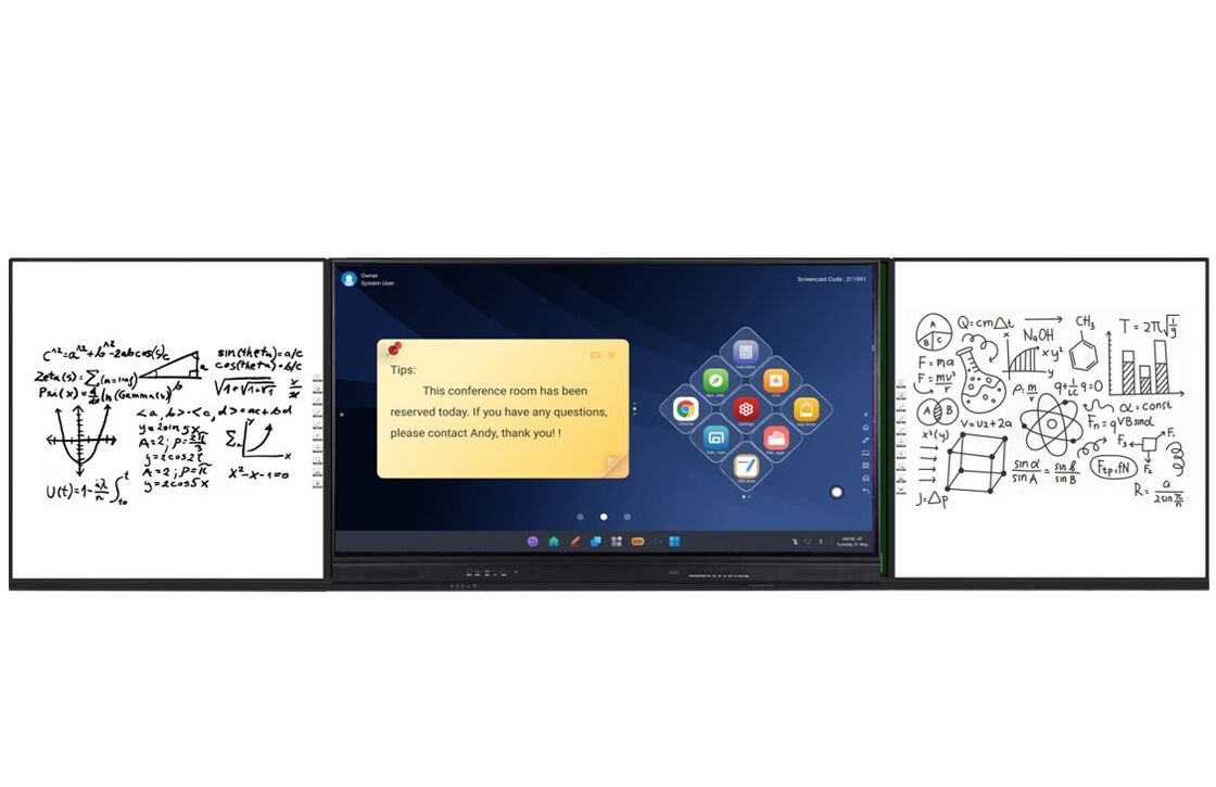 Quadro Inteligente com Tecnologia de Toque Infravermelho e Função Gravável para Lousa Digital Interativa Multiponto em Educação