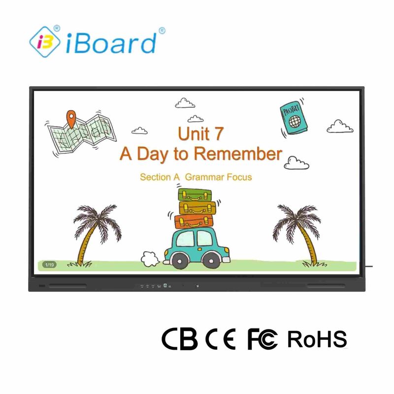 Novo produto de design 4k 65 polegadas touch screen multilíngue software LCD Smart Board Android quadro interativo para canal parceiro