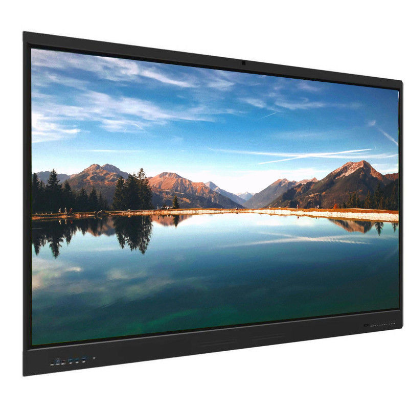 Painel Interativo Plano de 65 polegadas Caneta Toque com o Dedo Painel Interativo de Toque Digital LCD 4k Quadros Inteligentes Interativos para Ensino Escolar