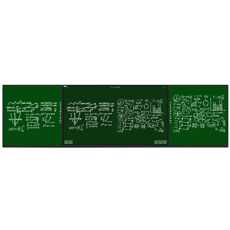 Quadros interativos digitais tudo-em-um de 98 polegadas, quadros laterais com quadros inteligentes para escolas